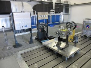 Testing hydraulic components on Multipurpose test rig