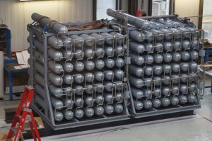 Nitrogensets for use on a heave compensated gangway