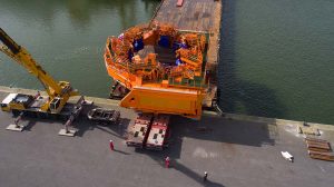 Monopile Gripper frame with Hycom hydraulic system